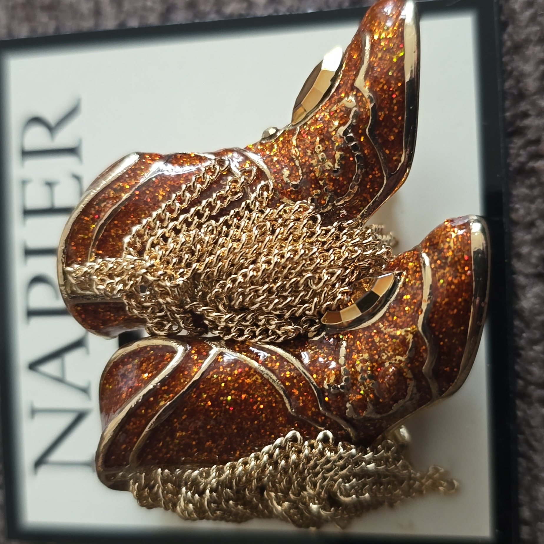 Napier Womens Fashion Jewelry Pin Beautiful Western Boots With Goldtone 17$